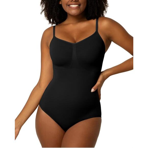 XL-XXL Women’s Body Shaper Tummy Control Bodysuit in Black - Picture 1 of 5